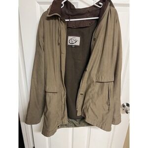 Avirex Weather Tamer Jacket Womens Size S Brown Hooded Outdoor Coat